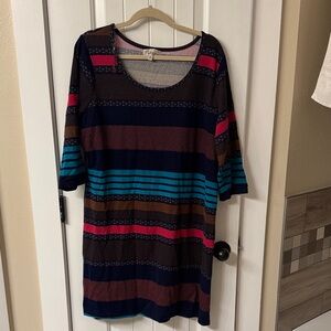 Striped Multicolor Dress
